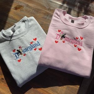 Set of valentines crewnecks